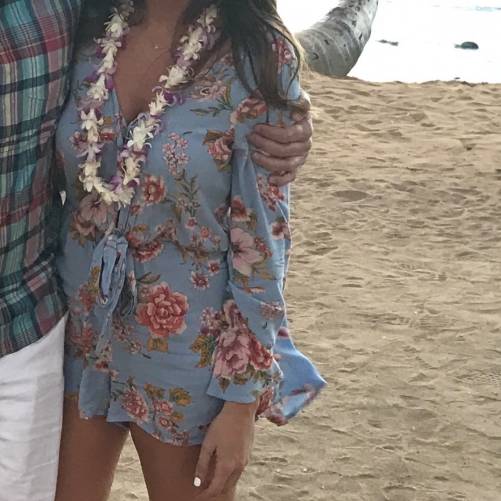 Billabong bell sleeve romper